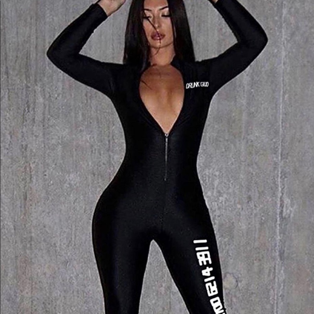 Black Bodycon Jumpsuit